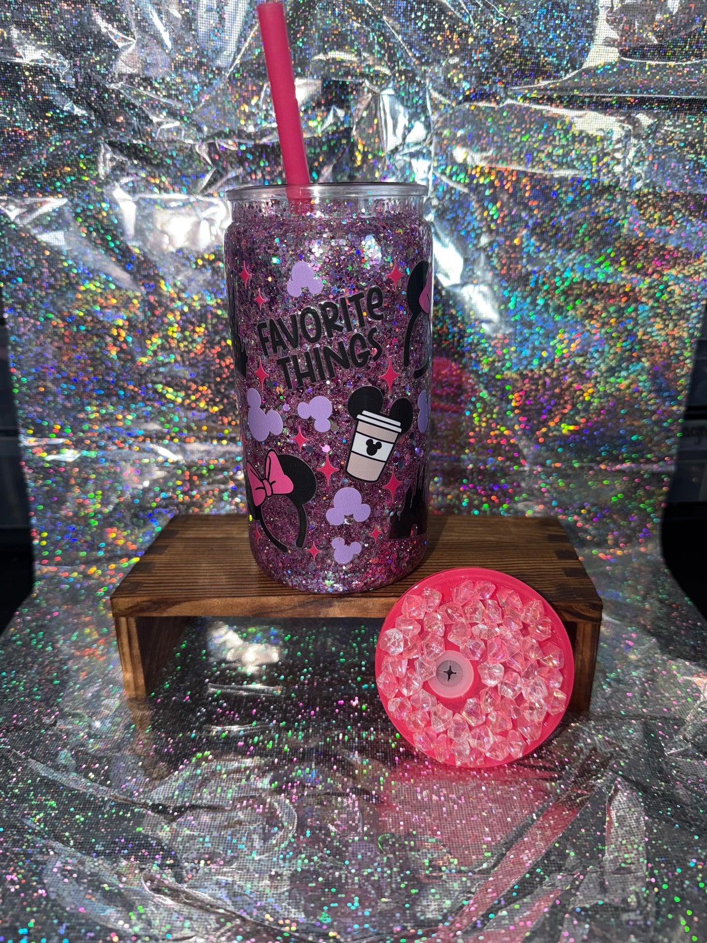 Minnie Mouse Snowglobe Tumbler